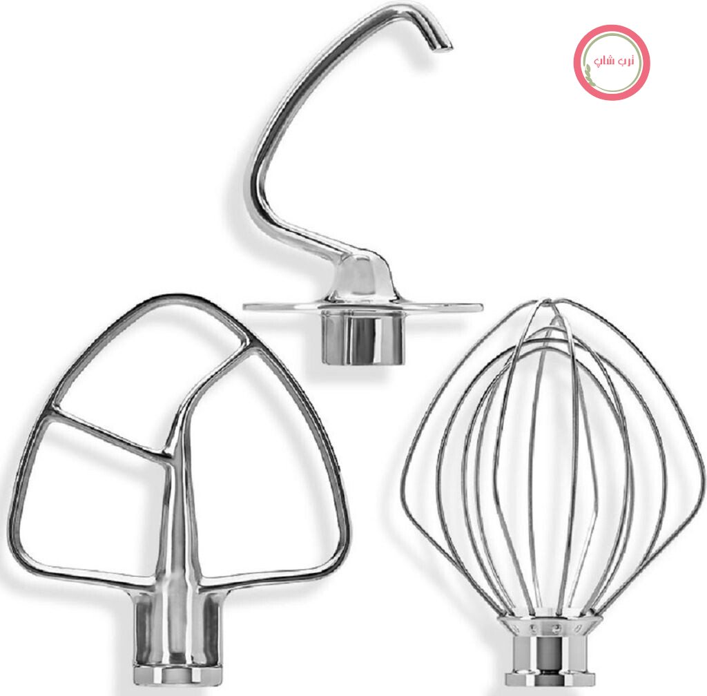 ست ۳ پارچه همزن استیل کیچن اید آمریکا مدل KitchenAid 5KSM5TH3PSS مخصوص ماشین آشپزخانه Artisan